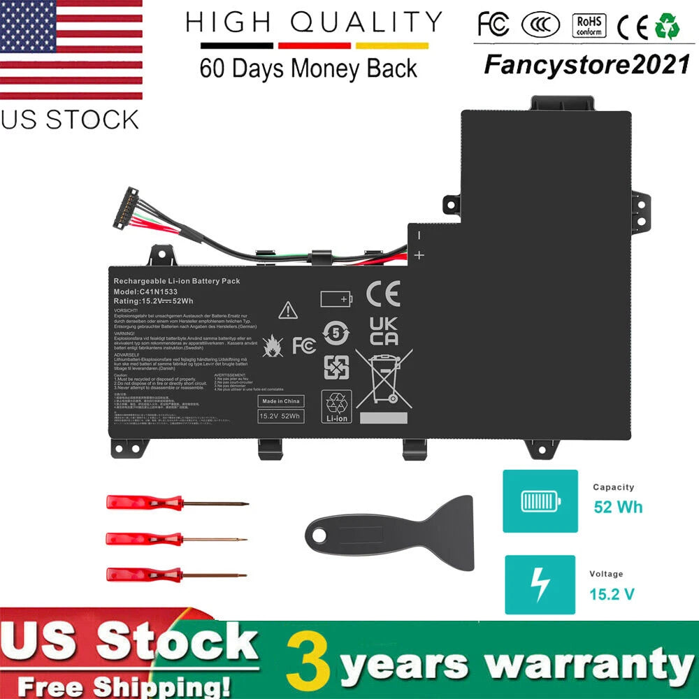 Battery C41N1533 For Asus ZenBook Flip UX560UQ UX560UX UX560UX-FJ020R + Tools