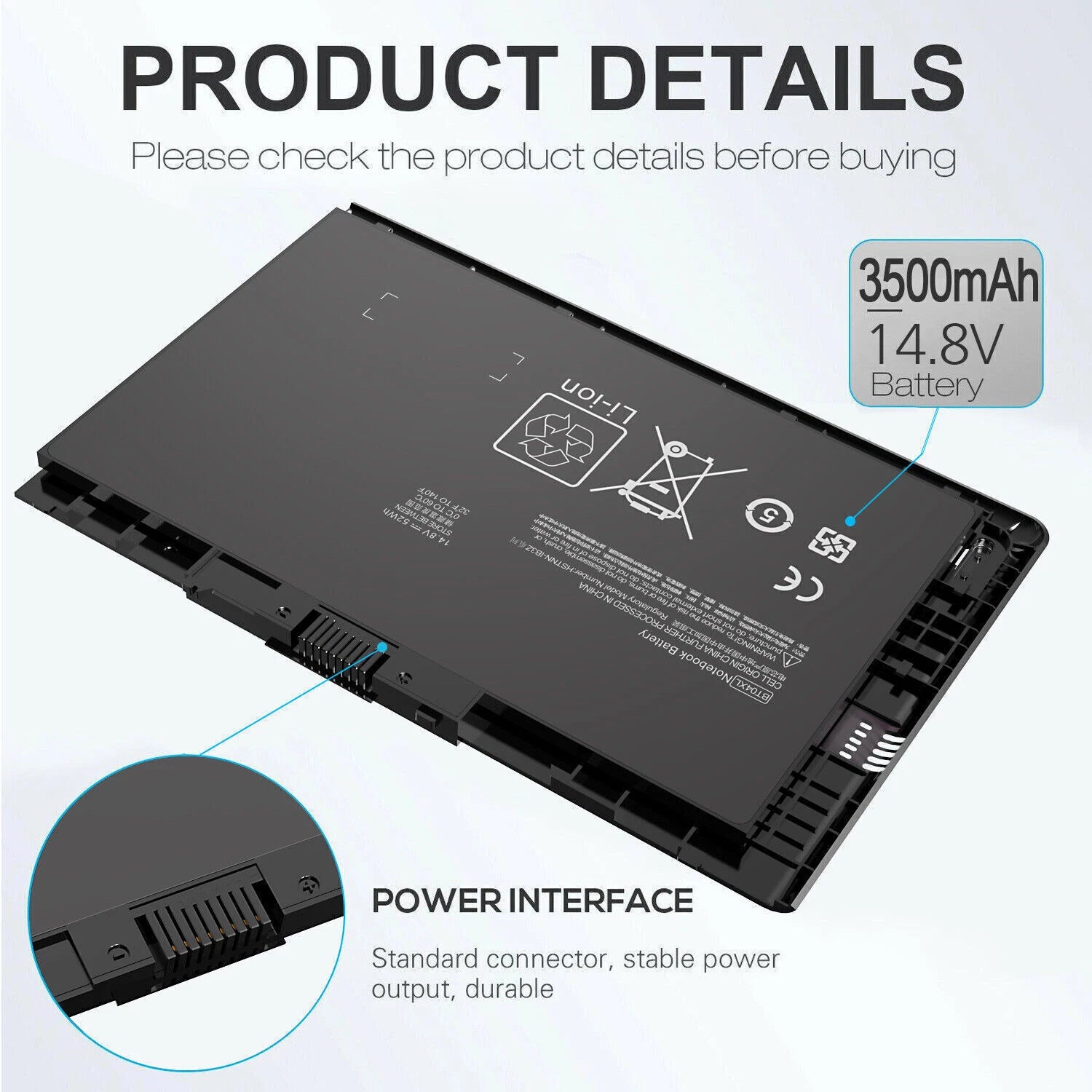 ?LOT BT04XL Battery For HP EliteBook Folio 9470M 9480M BA06 BT04 LHSTNN-DB3Z 54W
