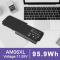 Battery AM06XL For HP ZBook 17 G5 G6 L07044-855 L07350-1C1 HSN-Q12C 11.55V 95.9W