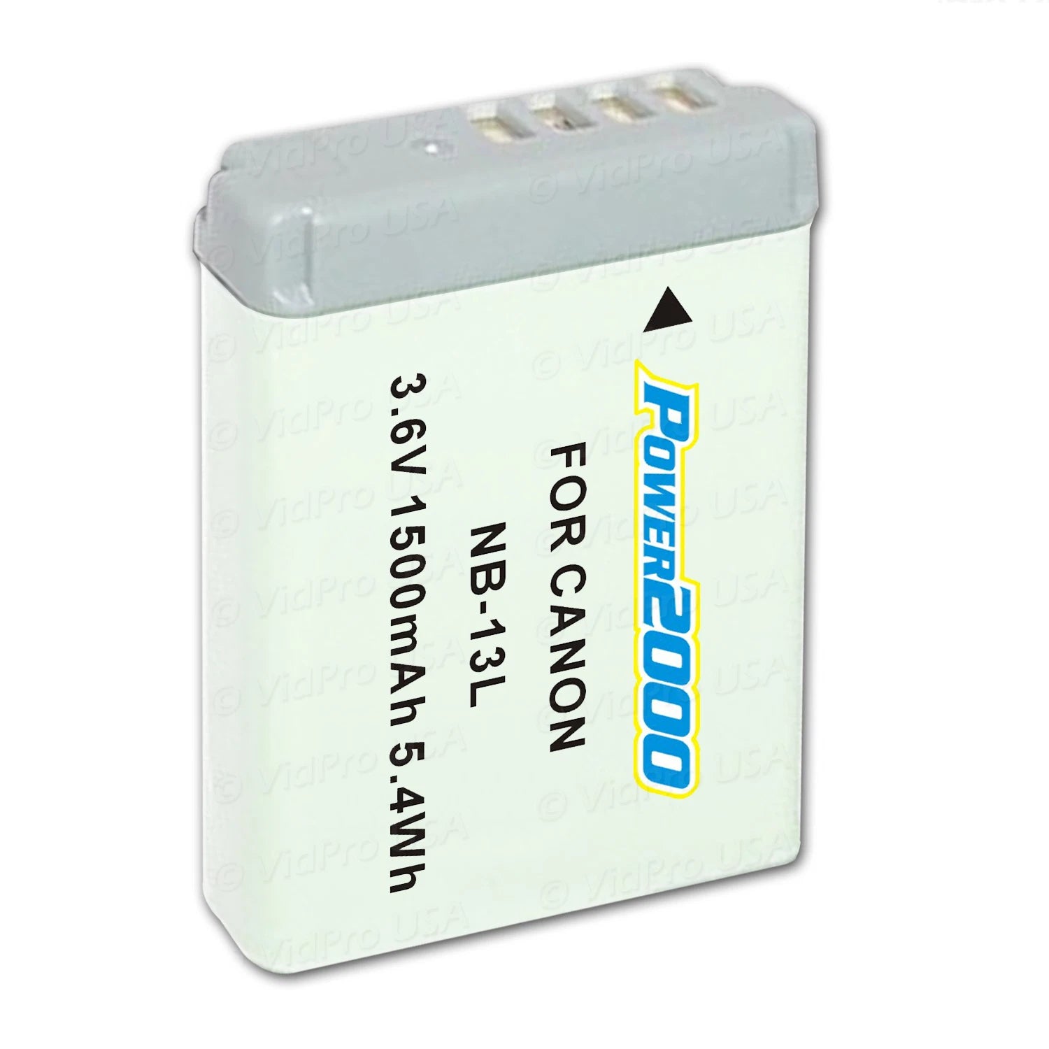 Power2000 NB-13L Battery + Charger for Canon G7X, G5X, G9X, SX740, SX720