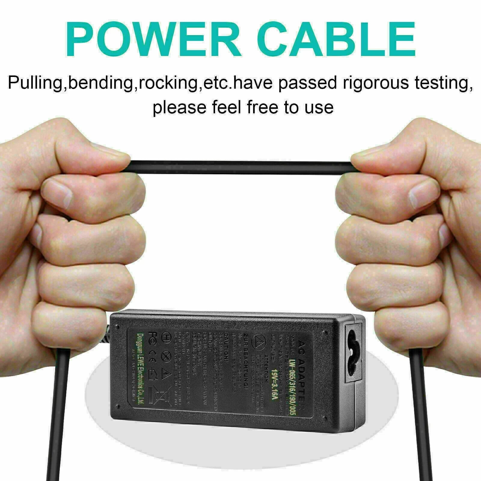 19V AC Adapter Power Supply For LG Electronics LED LCD 4K UHD Monitor 19" To 34"