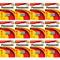 12 Pcs Panasonic CR123a CR 123 3V Lithium Battery Replaces EL123 K123A