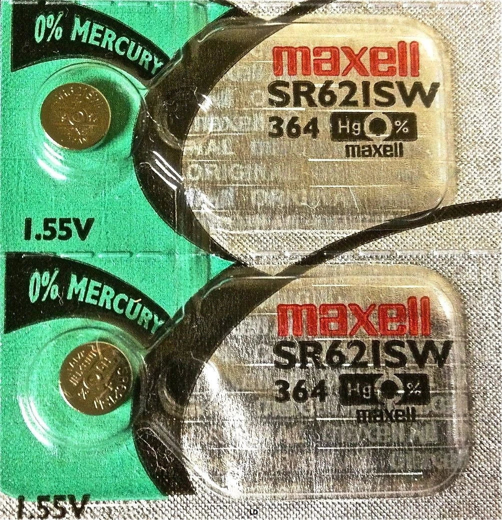 364 MAXELL WATCH BATTERIES SR621SW SR621 SW364 New packaging Authorized Seller