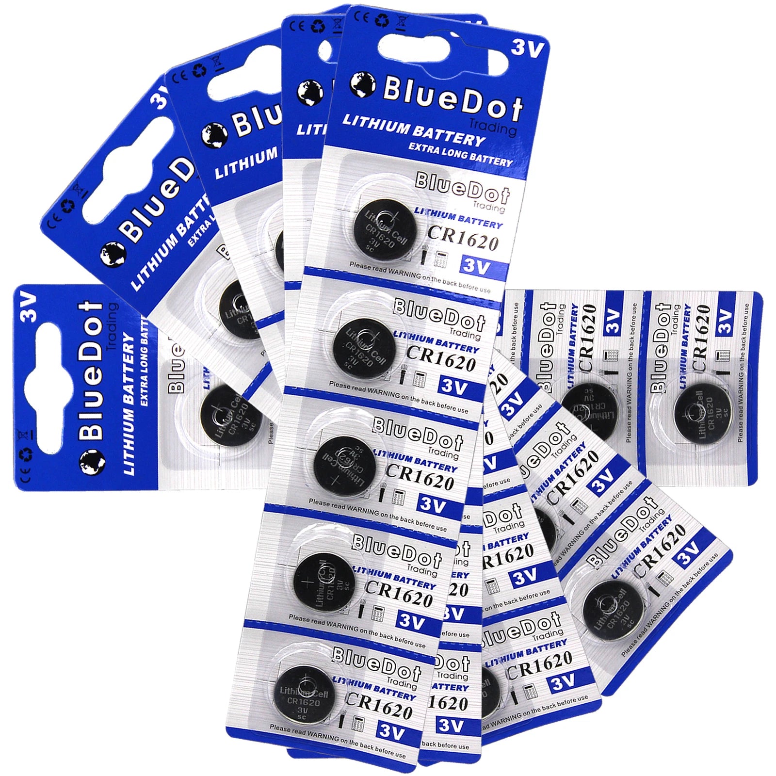25 pcs CR1620 Lithium Maganese Button Cell Battery CR 1620 LM1620 3V RETAIL PACK