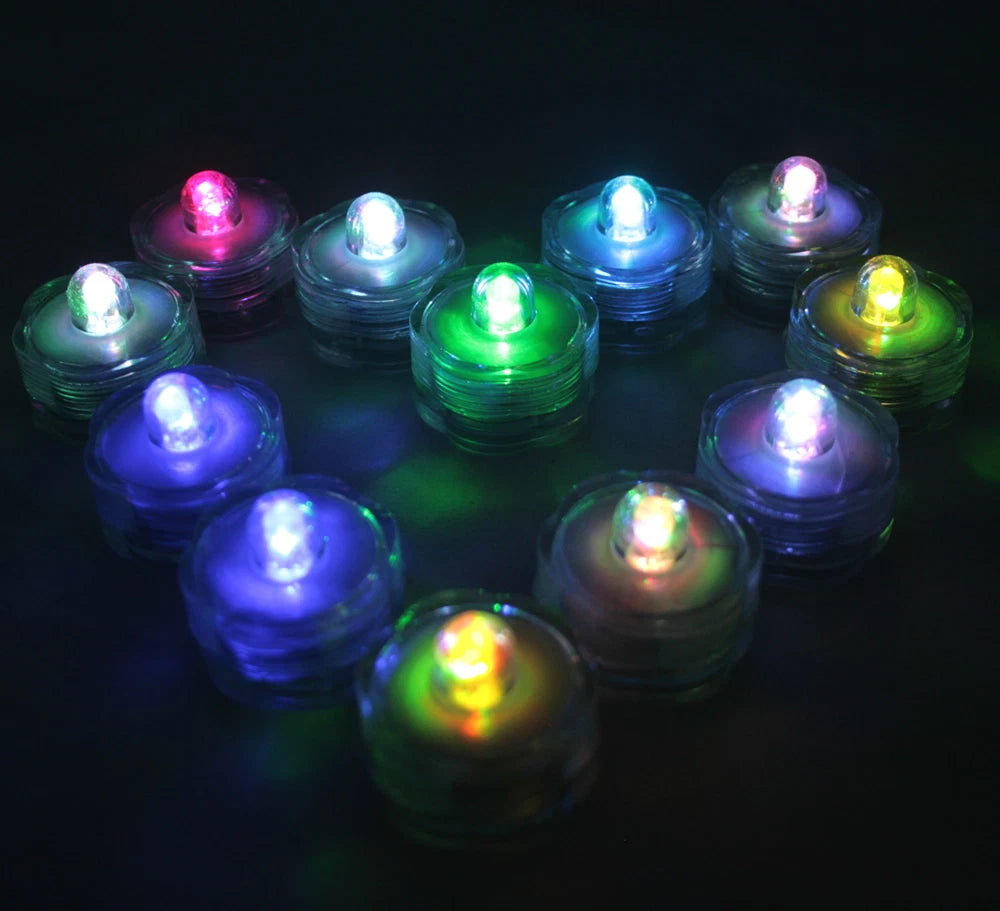 Multi-Color Changing LED really bright tealights, 48 - Candles Battery operated