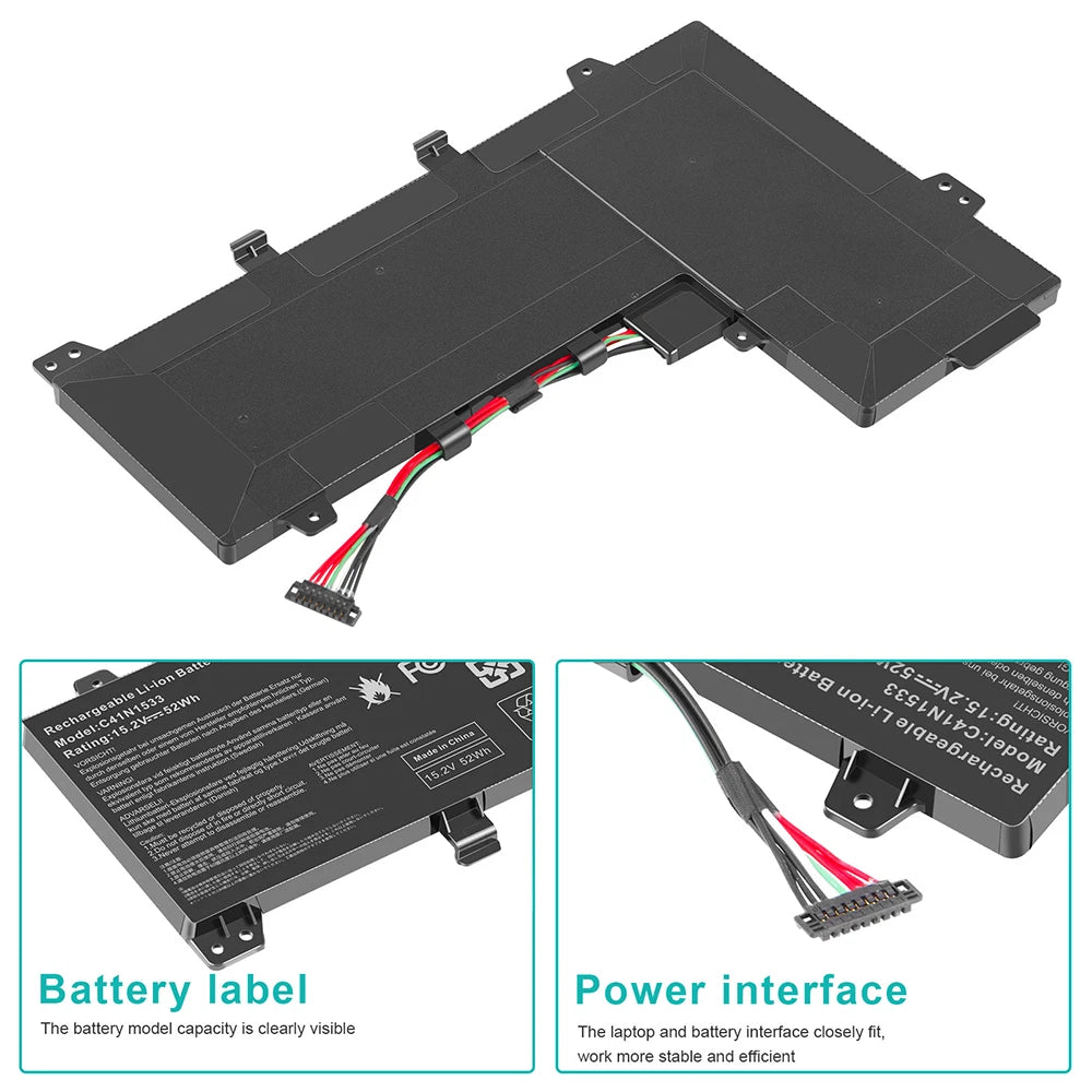 Battery C41N1533 For Asus Enfone Q524UQ Q534UX UX560UQ UX560UX