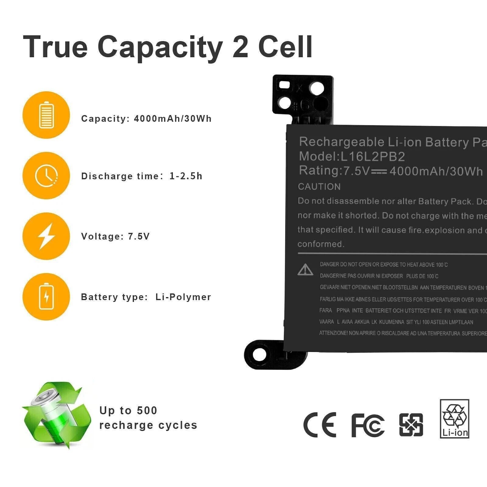 New Battery For Lenovo IdeaPad 320-14 320-15 L16L2PB2 L16M2PB1 L17L2PF1 L17M2PB7