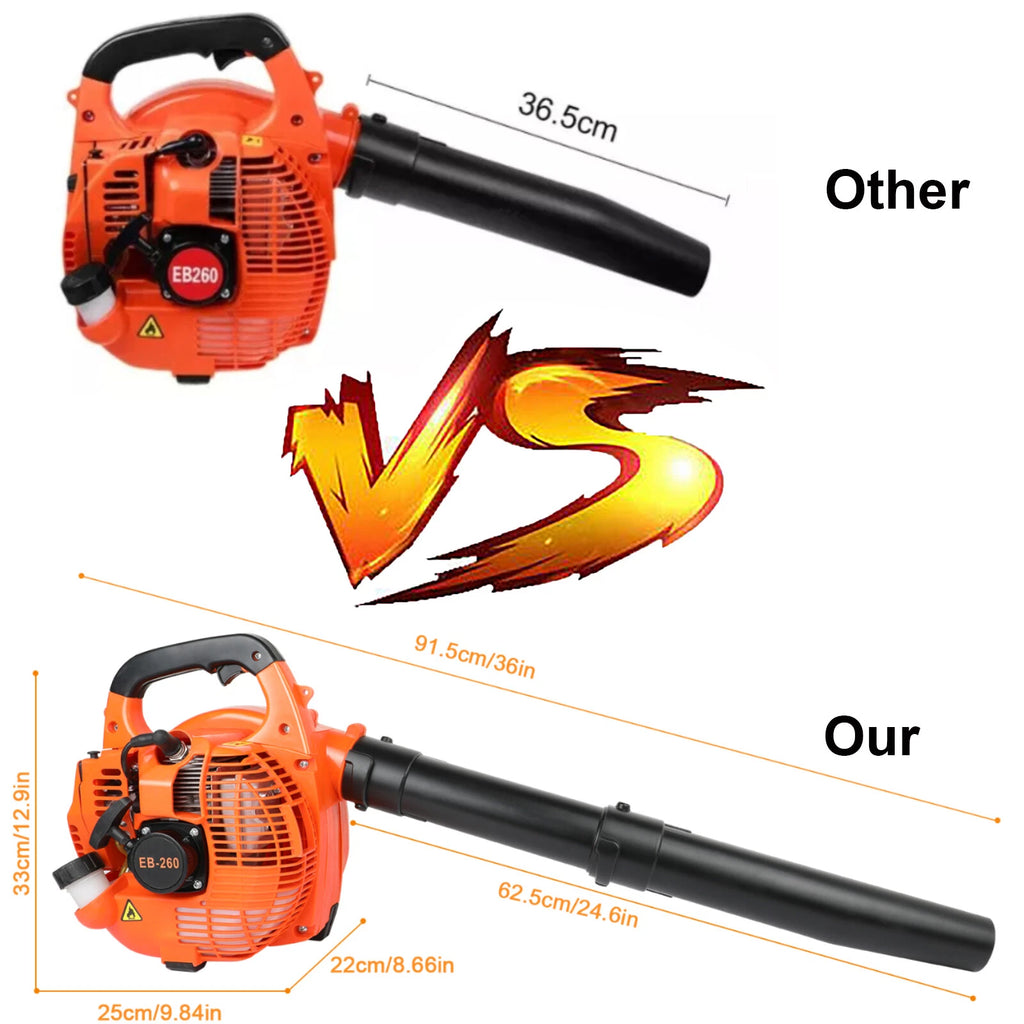 ?Handheld Leaf Blower Gas Powered 2-Stroke Commercial Heavy Duty Grass Yard 2024
