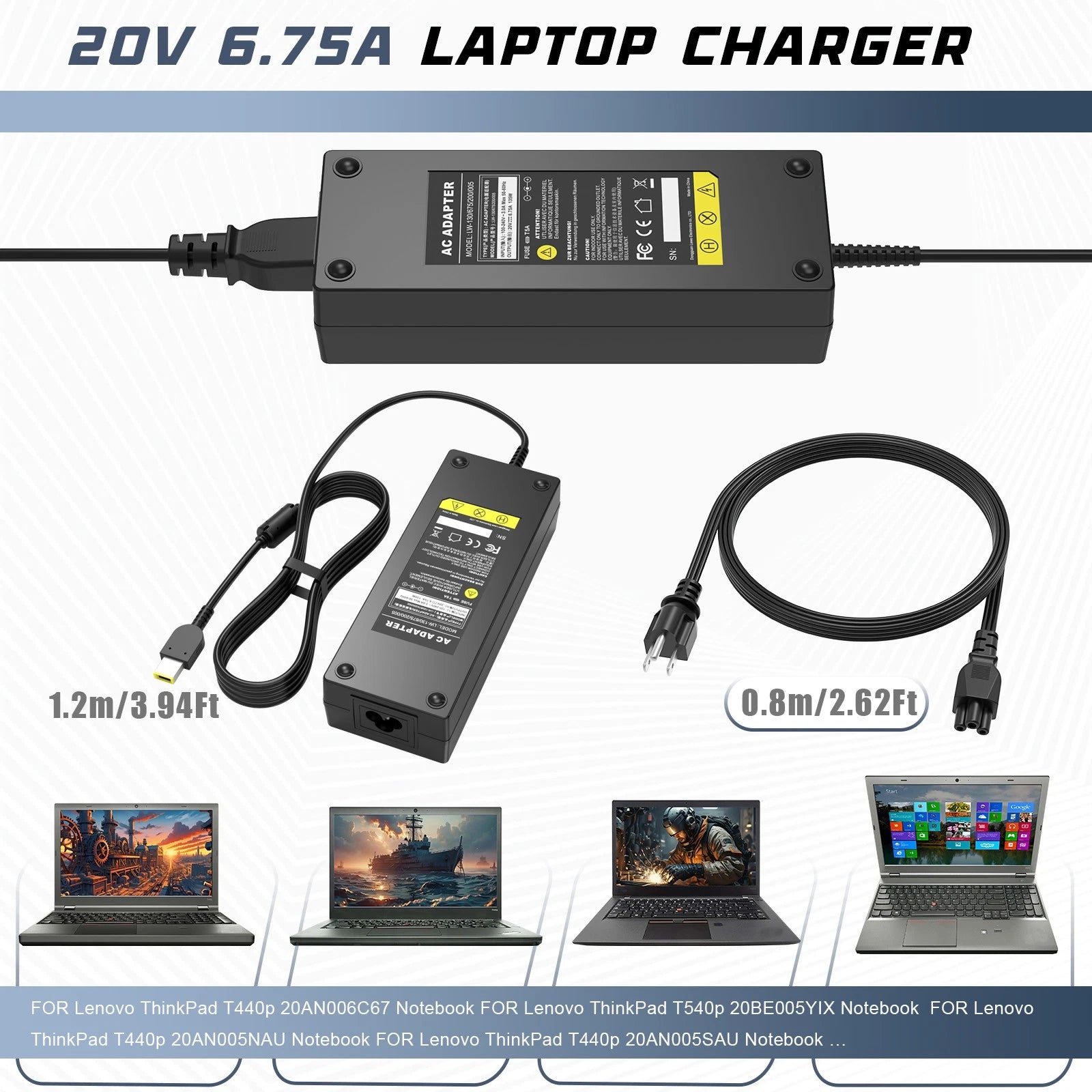 135W AC Adapter Charger For Lenovo 45N0367 45N0556 IdeaPad Y40-70 Y50-70 Y70-70