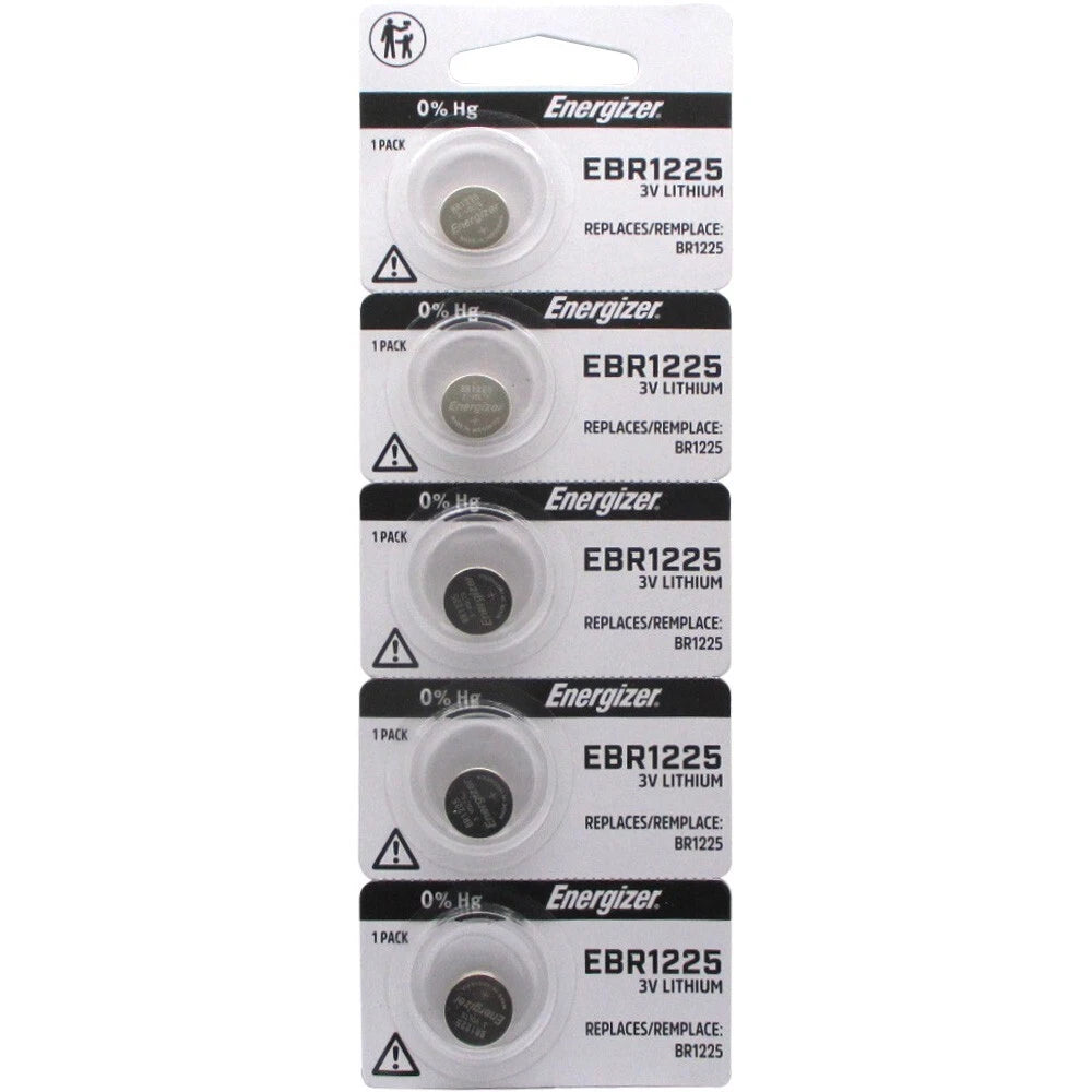 Energizer Lithium BR1225 3-Volt Coin Cell CR1225 Battery (5-Pack)