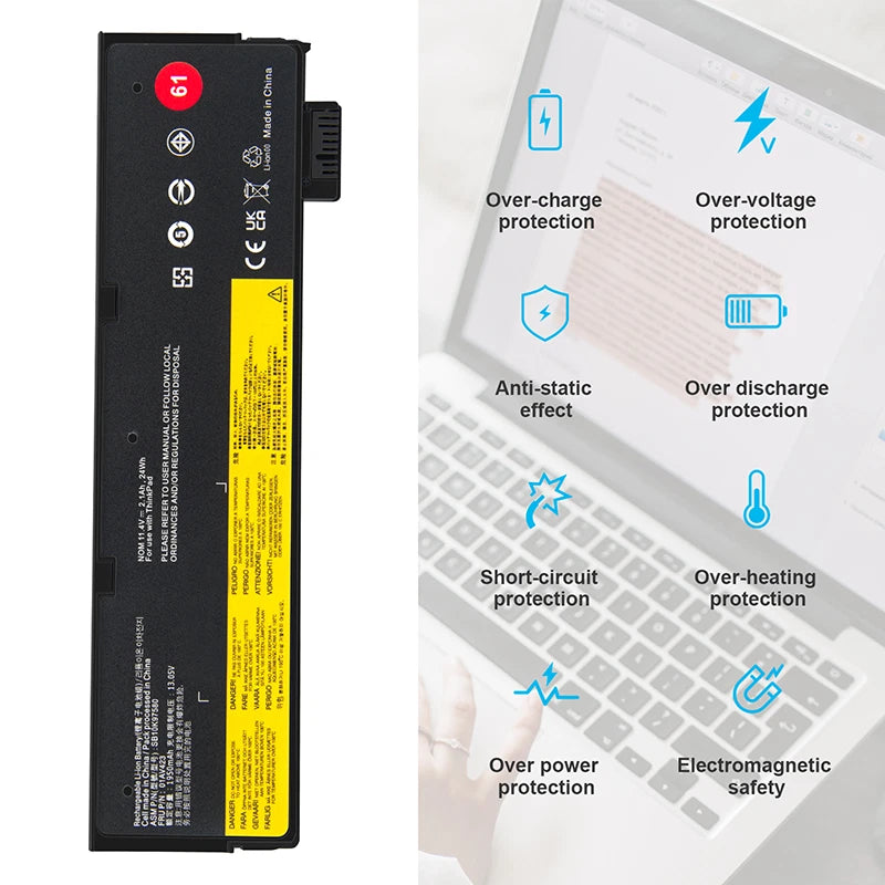 01AV423 01AV422 01AV452 Battery For Lenovo Thinkpad T470 T480 T570 T580 24Wh New