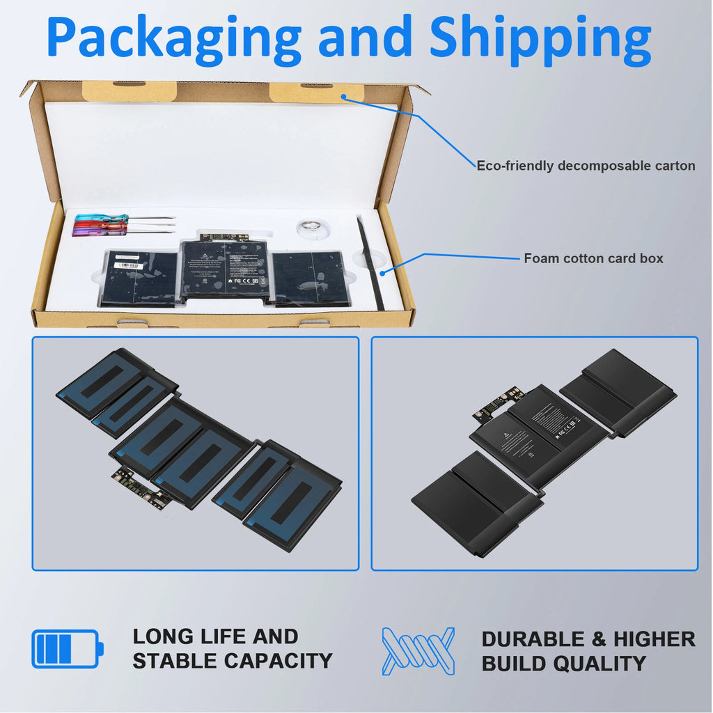 A1964 Battery for MacBook Pro 13" A1989 Mid 2018 2019 A2251 2020 EMC 3214 3358