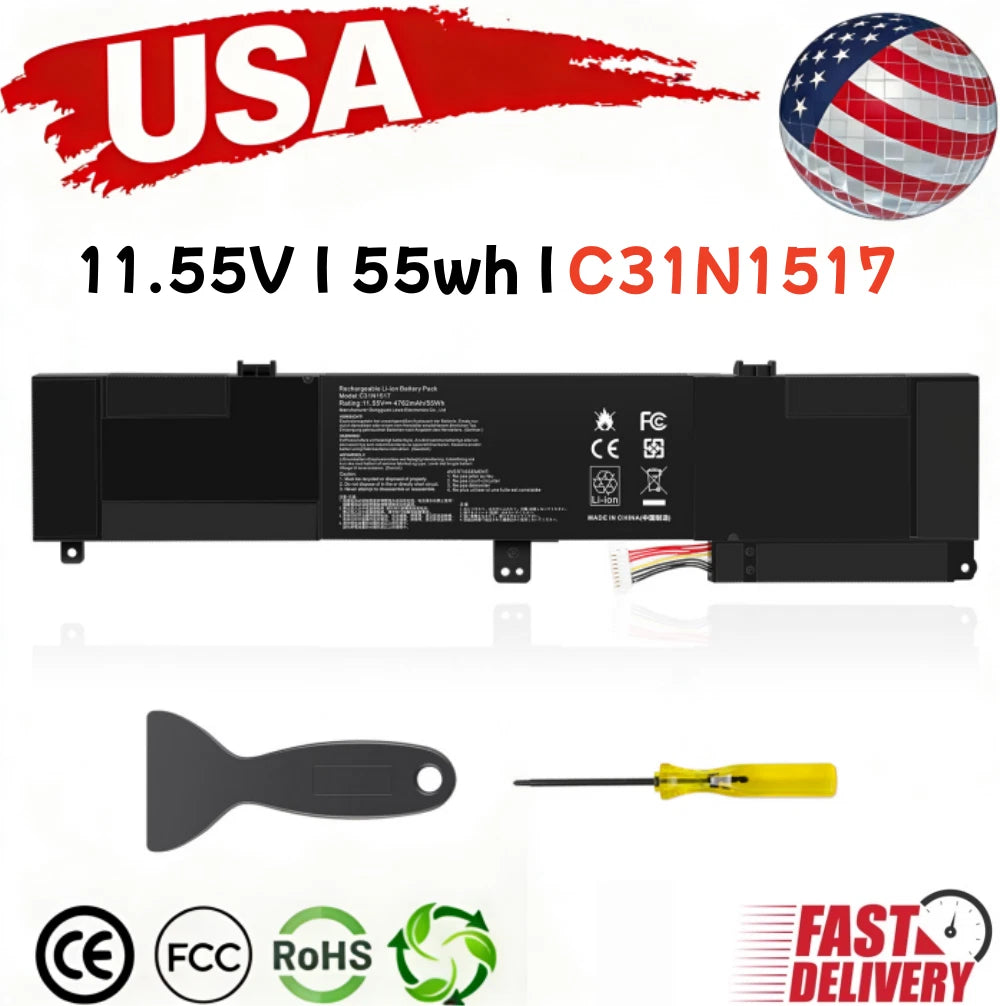 C31N1517 Battery For ASUS VivoBook Flip Q304 Q304U Q304UA Q304UAK Q304UJ 55Wh