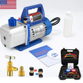 Vacuum Pump 4CFM 1/3HP Air Vacuum Pump HVAC AC Air R134A Manifold Gauge Set