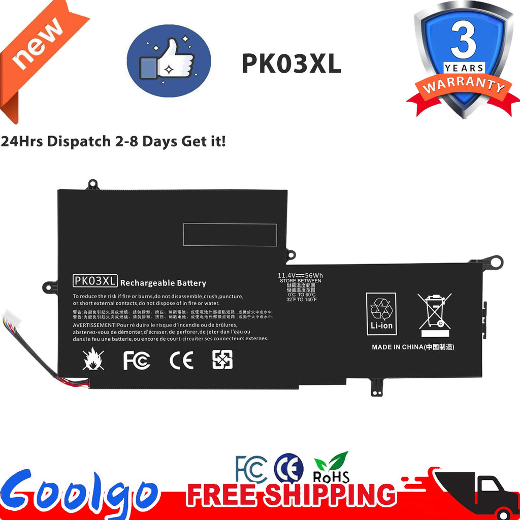 Battery For HP Spectre x360 13-4195nr 13-4193nr 13-4110dx 13-4102dx 13-4005dx