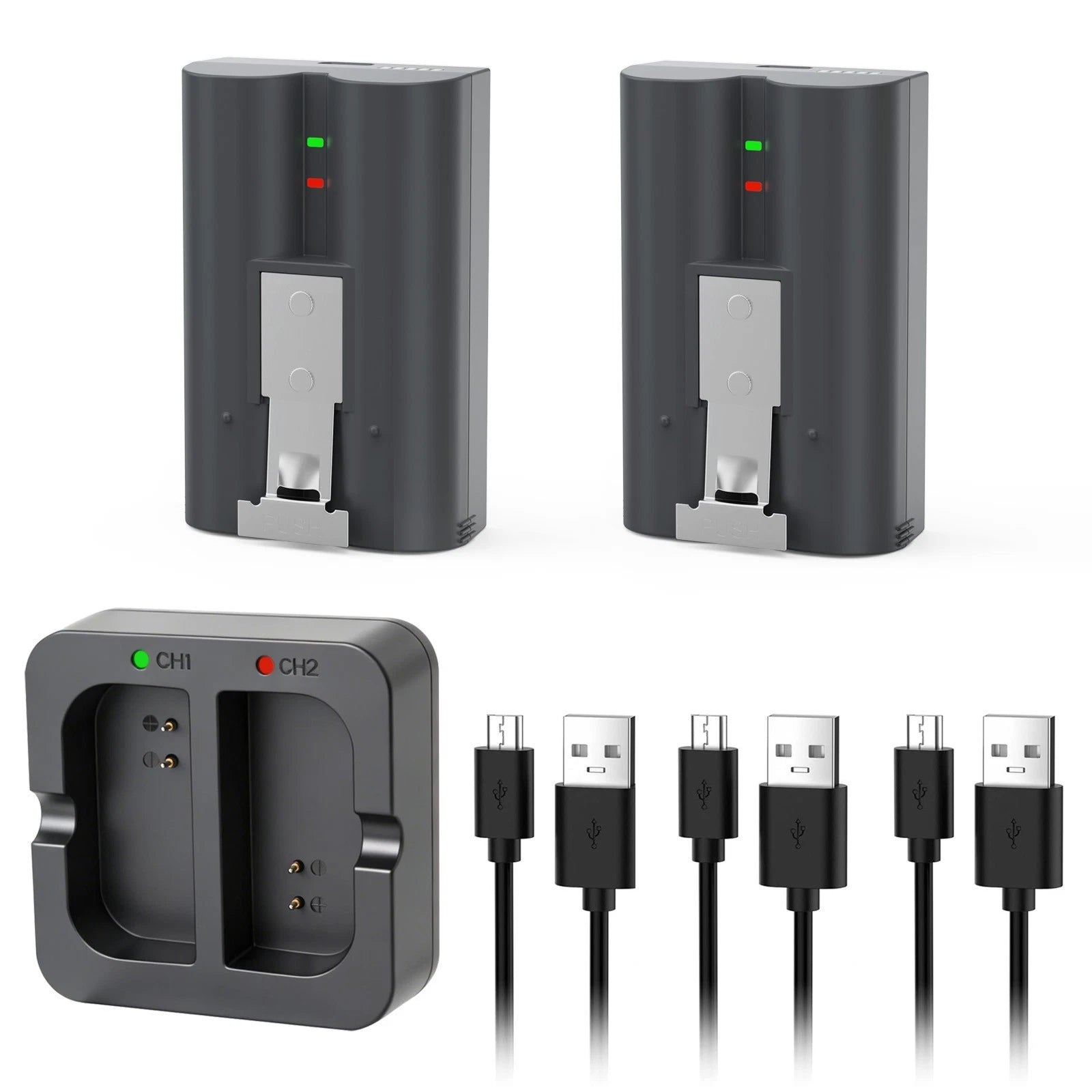 ?2x 8000mAh Battery with charging Station For V4 Ring Video DoorBell 2, 3 4 NEW