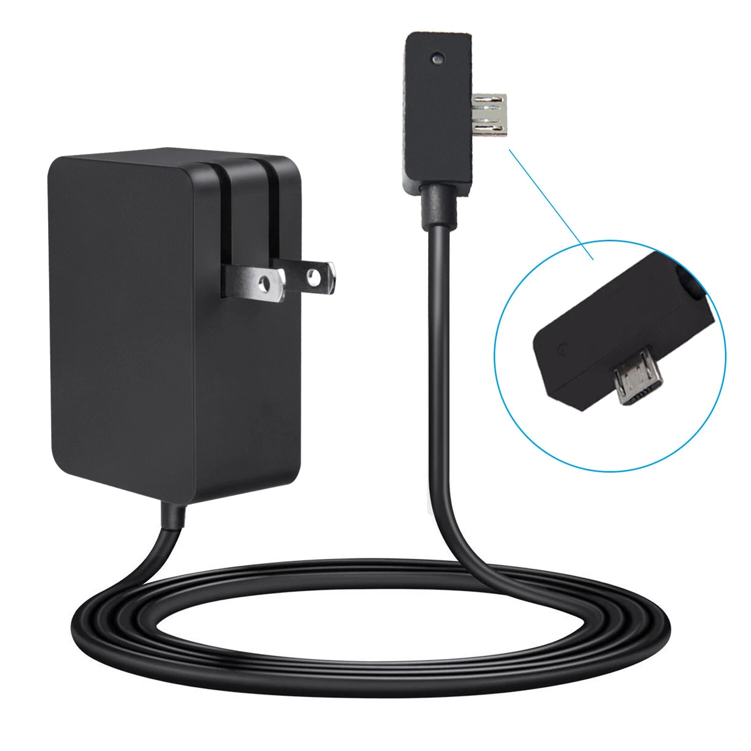 For Microsoft Surface 3 AC Power Adapter Charger 13W 5.2V 2.5A 1623 Micro USB
