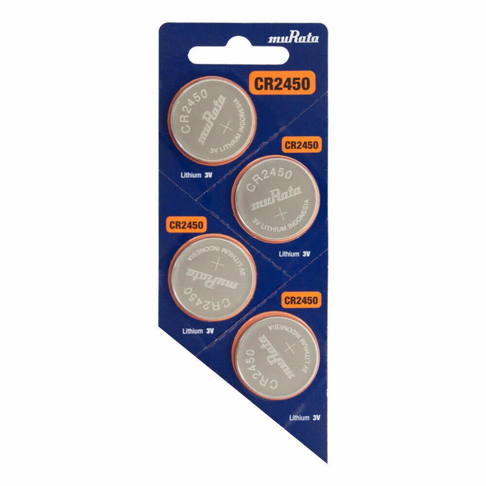 Murata Lithium Coin Cell CR2450 2450 4 Batteries Bulk