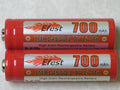 2 BUTTON TOP EFEST IMR 14500 Li-Mn 700maH HIGH DRAIN Rechargeable Battery 3.7V