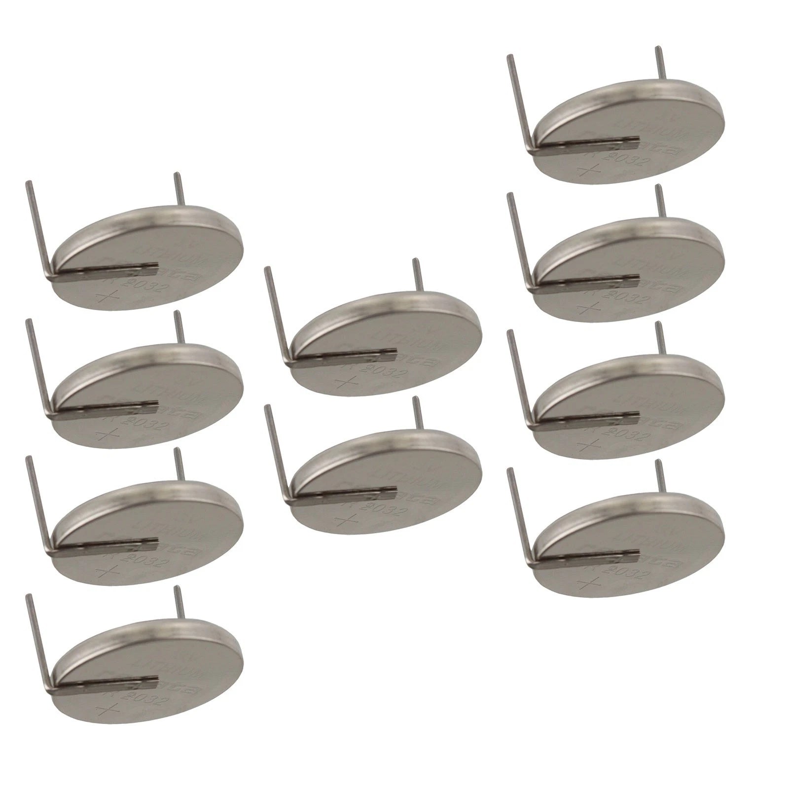10x CR2032AH-MFR 3V Lithium Coin Battery HORZ 2-PIN for PCB IBM Thinkpad