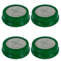 4pcs Coin Button Rechargeable Battery 320mAh NiMH 1.2V Flat Top Cell
