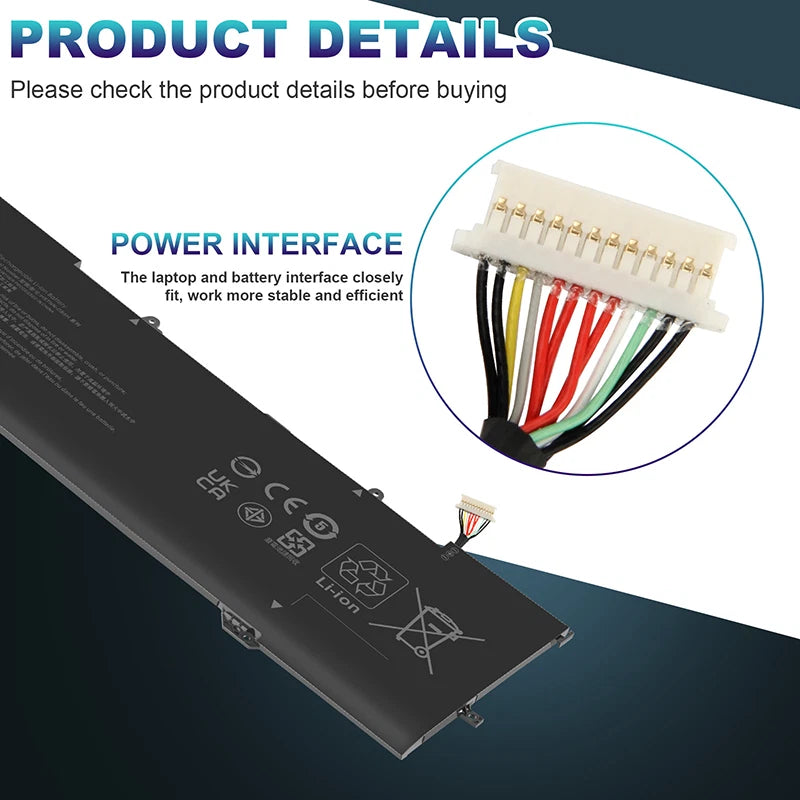 84.08Wh YB06XL 928372-855 Battery For HP Spectre X360 Convertible 15-CH 15T-CH