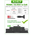 A1417 Battery For Apple MacBook Pro 15" A1398 Mid 2012 Early 2013 10.95V 95Wh US