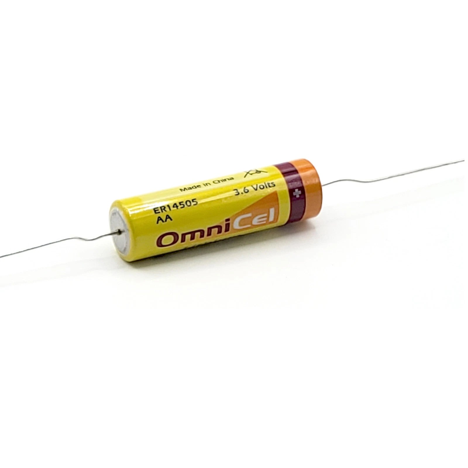 10x OmniCel ER14505 3.6V 2.4Ah AA Lithium Battery Axial Pins Sensors Detectors