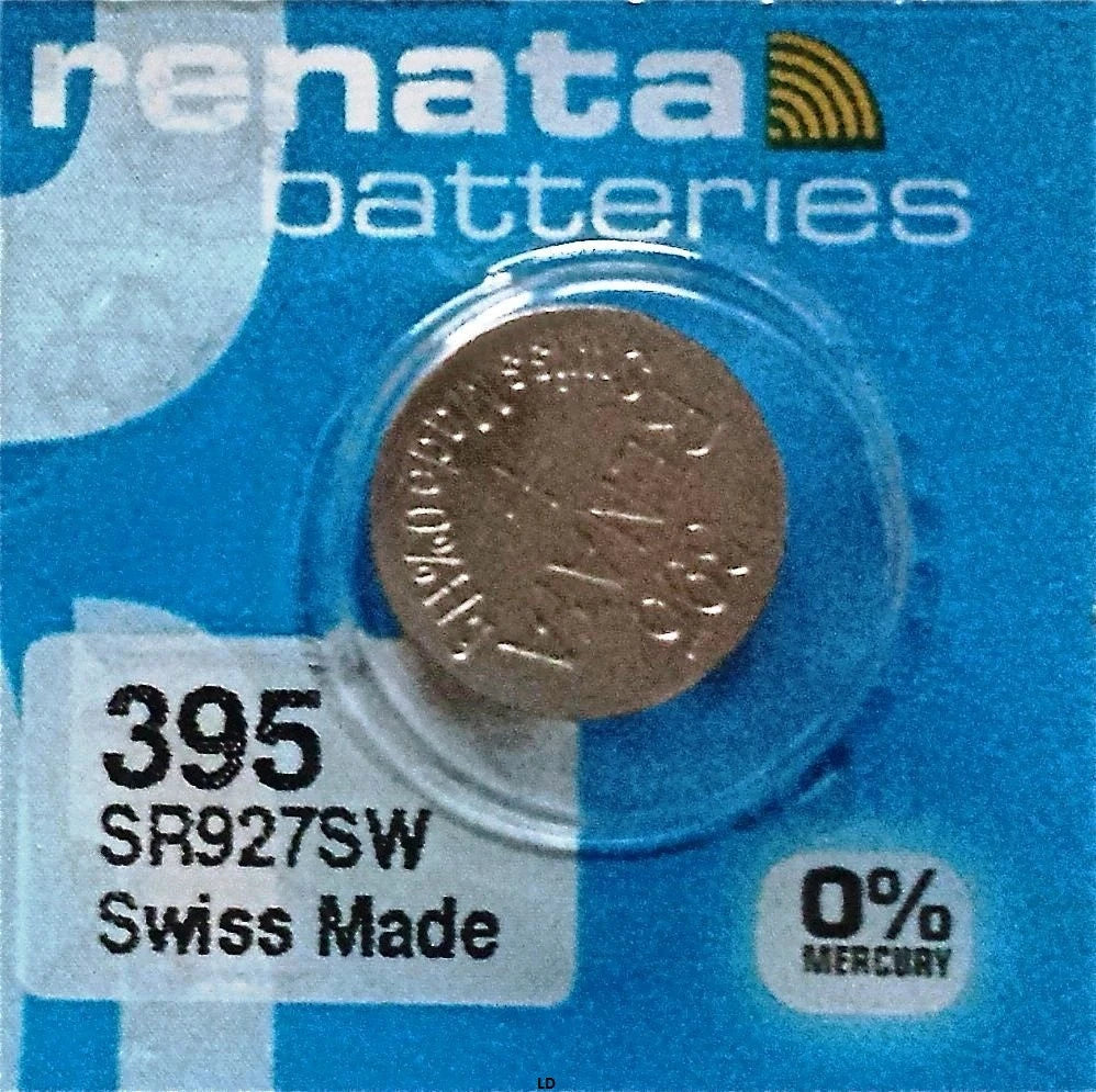 395 RENATA WATCH BATTERIES SR927SW (10 piece) New packaging Authorized Seller