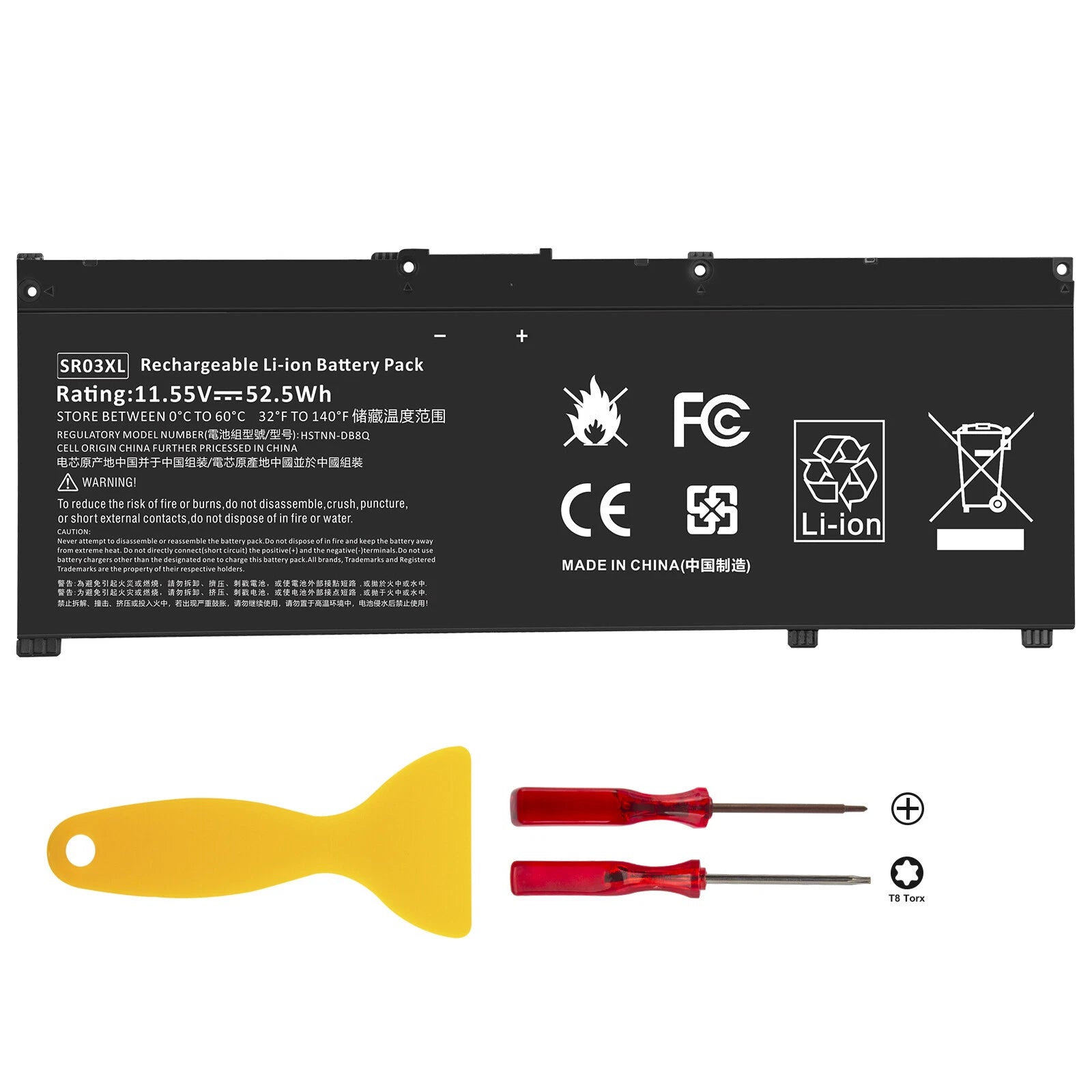 SR03XL Battery for HP Pavilion 15-CX 15-cx0020nr L08855-855 HSTNN-IB8L Notebook