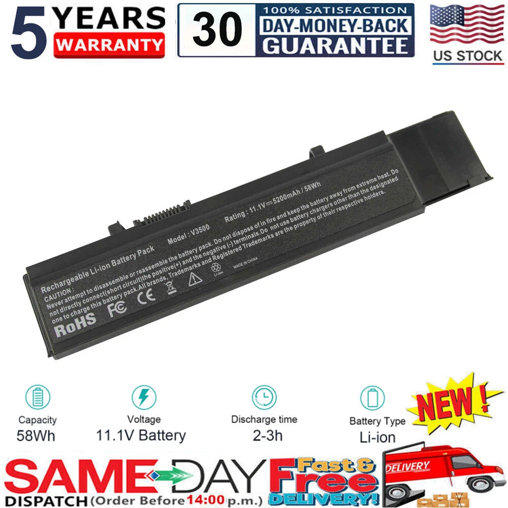 6 Cell Battery for Dell Vostro 3700 3400 3500 Series CYDWV Y5XF9 4JK6R 7FJ92
