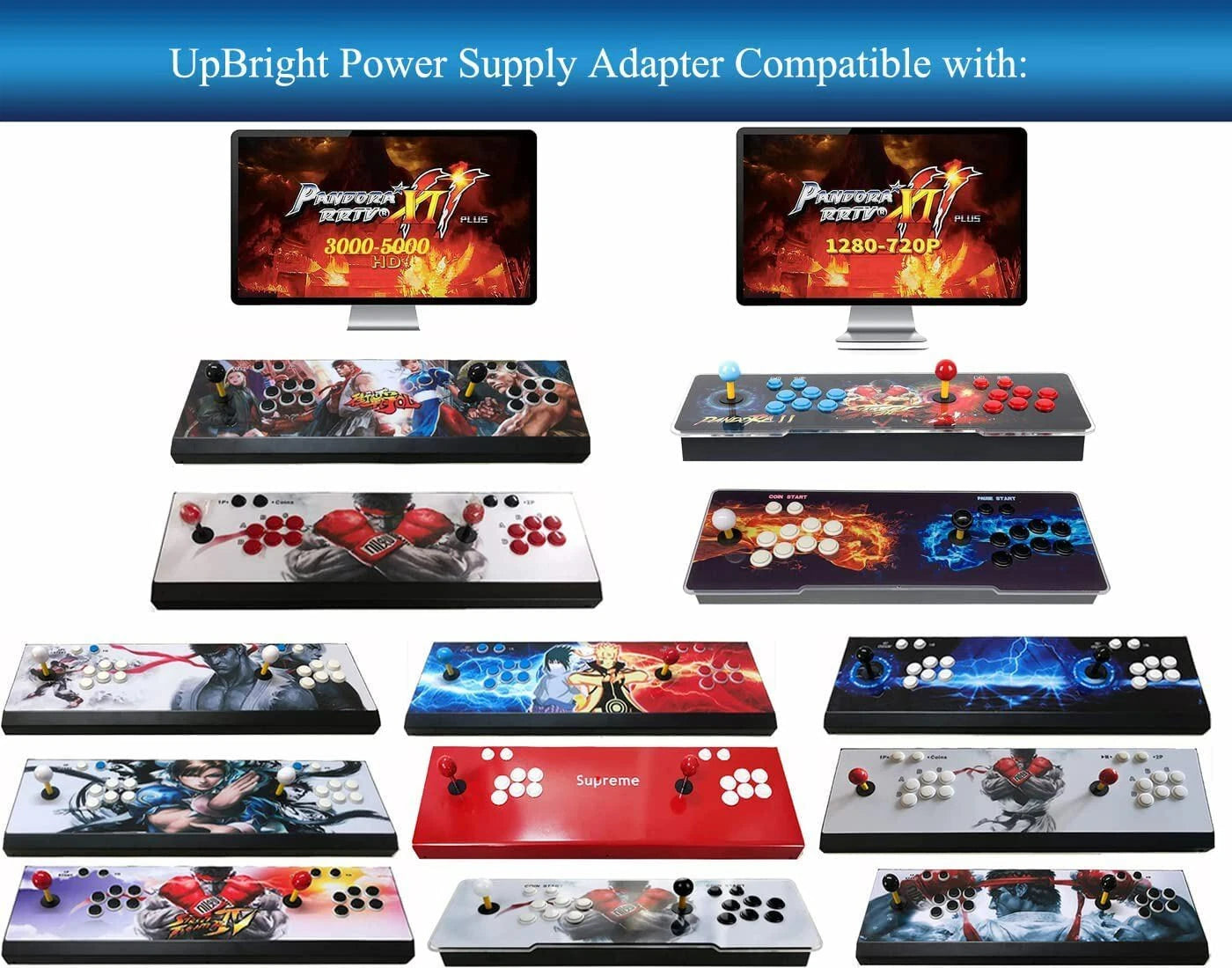 AC Adapter Pandora's Box Arcade Stick Console 4 5 5s 6 6s Power Supply Charger