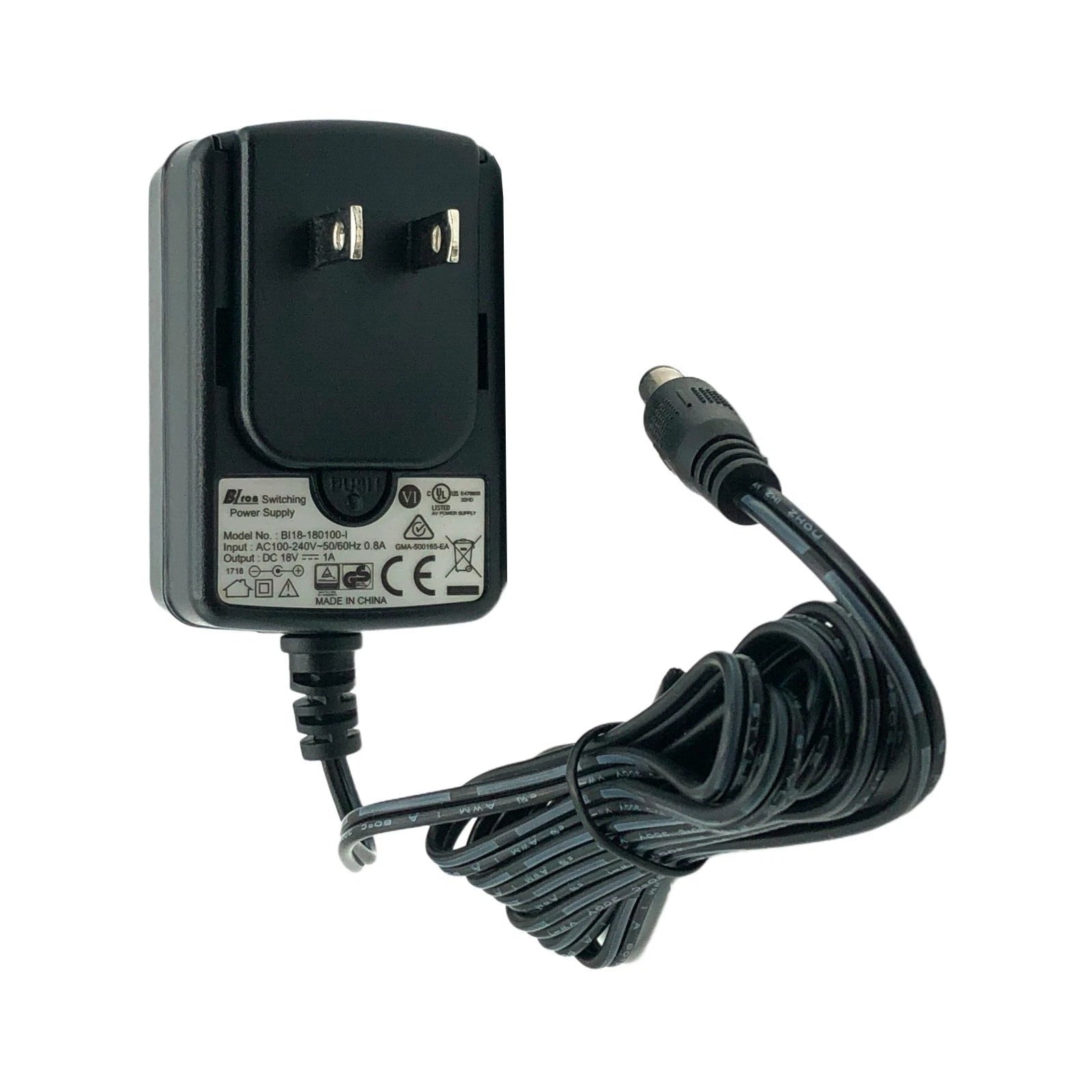 NEW Original BIron BI18-180100-I Switching Power Supply Adapter 18V 1A Charger