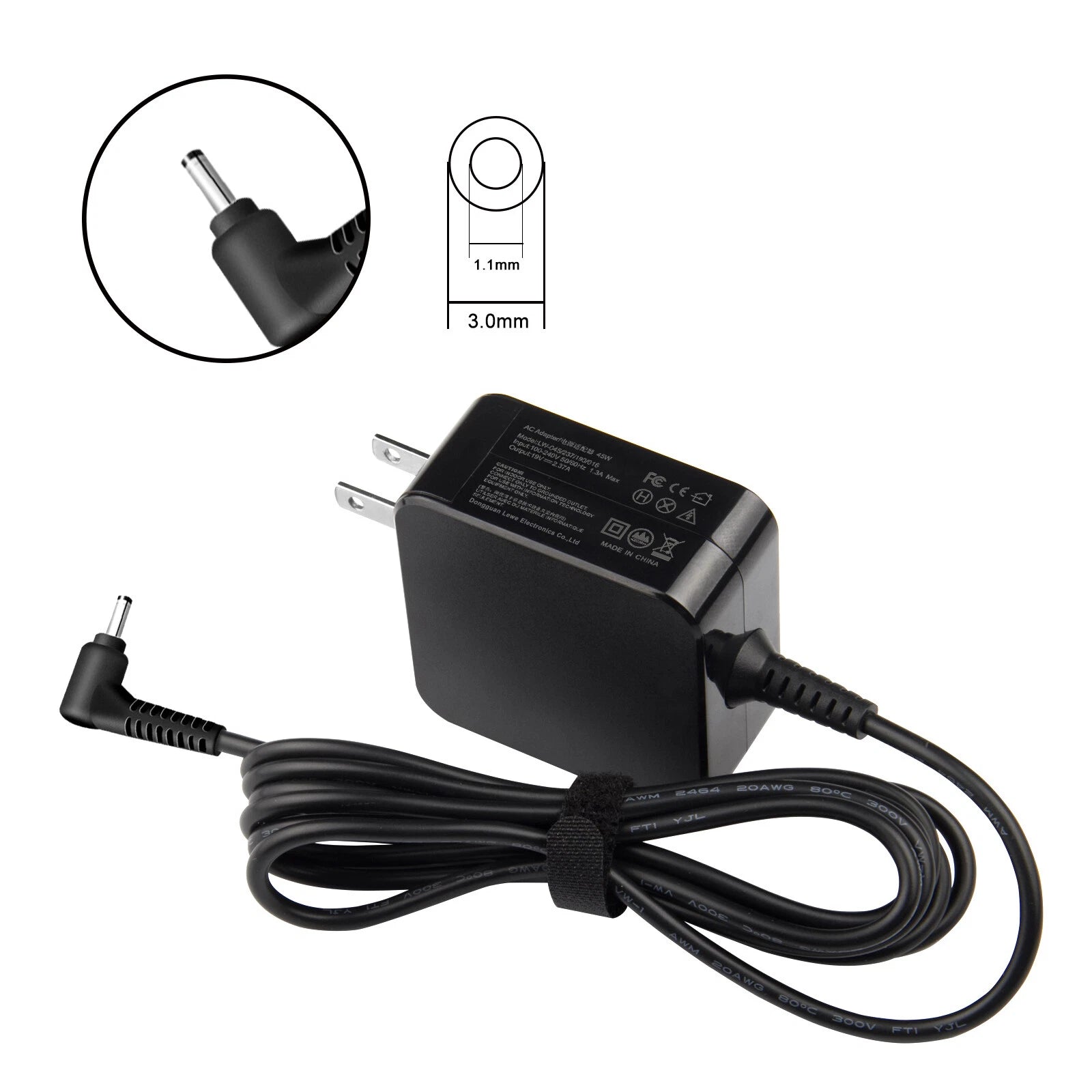 45W AC Power Adapter Charger for ACER Aspire 5 3 A315-34 A315-22 N19H1 Laptop