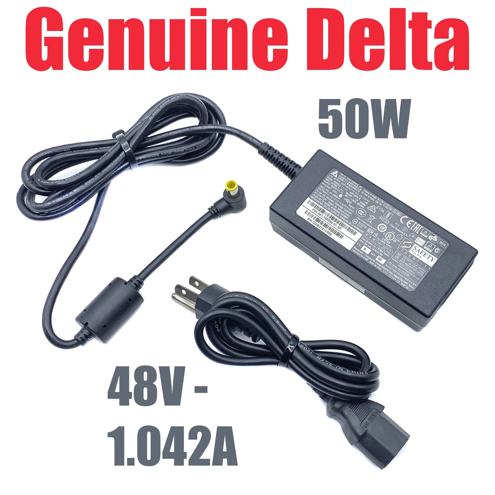 Genuine Delta For Cisco 8811 8900 9900 Cord Phone Series w/PC OEM