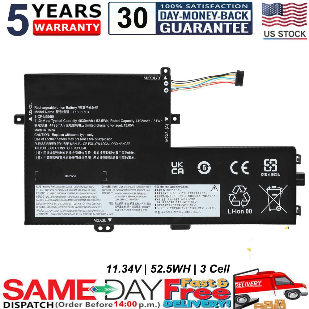 L18L3PF3 L18C3PF7 L18M3PF6 battery for Lenovo ideapad S340-15API S340-15IWL FAST
