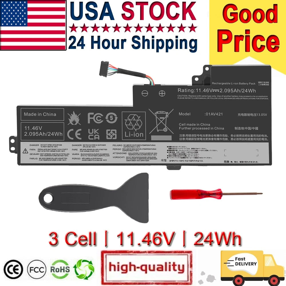 LOT Battery For Lenovo ThinkPad T470 T480 Series 01AV419 01AV420 01AV421 01AV489