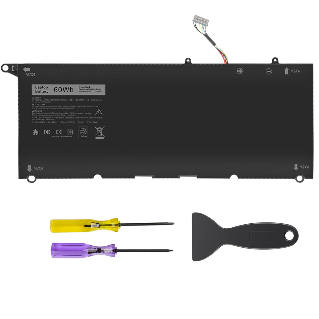 OEM PW23Y Battery For Dell XPS 13 9360 D1605G 0RNP72 0TP1GT 0PW23Y 60Wh NEW