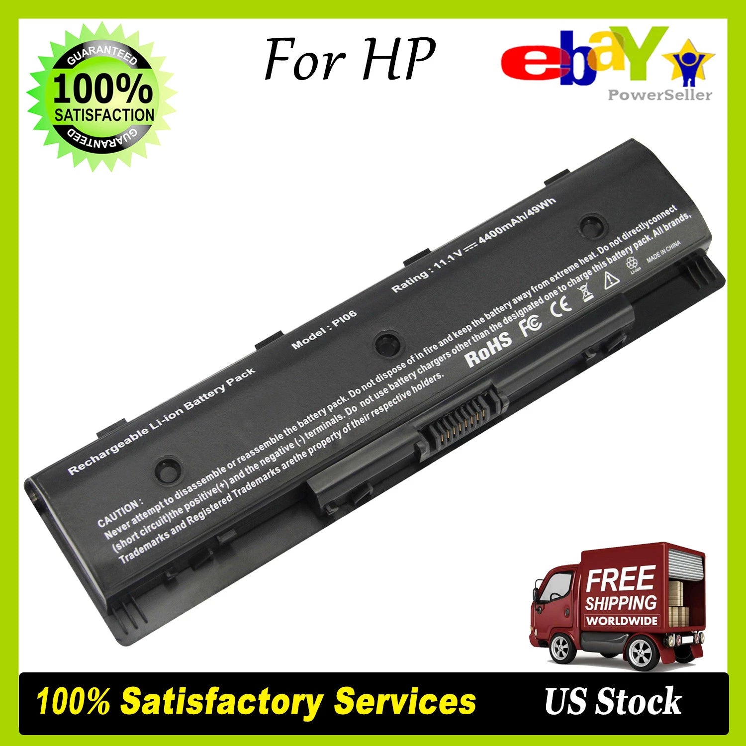 For HP 17 e017dx Laptop Battery 10.8V 48Wh 710416-001 HSTNN-YB4N