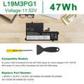 REPLACE L19C3PG1 BATTERY FOR LENOVO 100E 300E 3ICP5/55/90 L19M3PG1 L19L3PG1 47WH