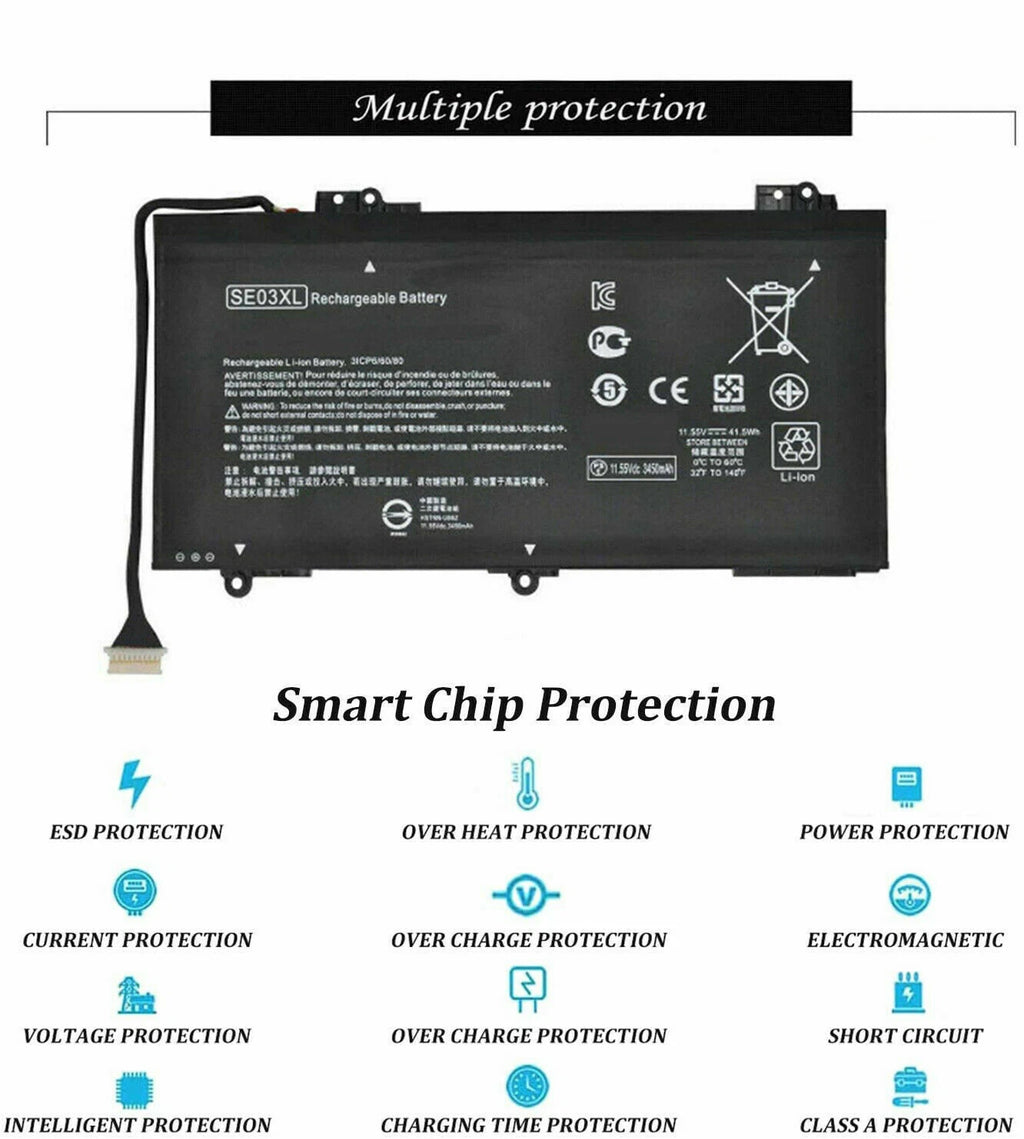 SE03XL 46Wh Battery for Hp Pavilion 14 Series 14-AL000 14-AL125TX 14-AL136TX