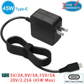 45W Type C PD Wall Charger Adapter For ASUS Chromebook C302 C302C C302CA