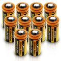10X 3.0V 1700mAh CR123A Lithium Battery Fits Night Optics, Pulsar, Night Vision
