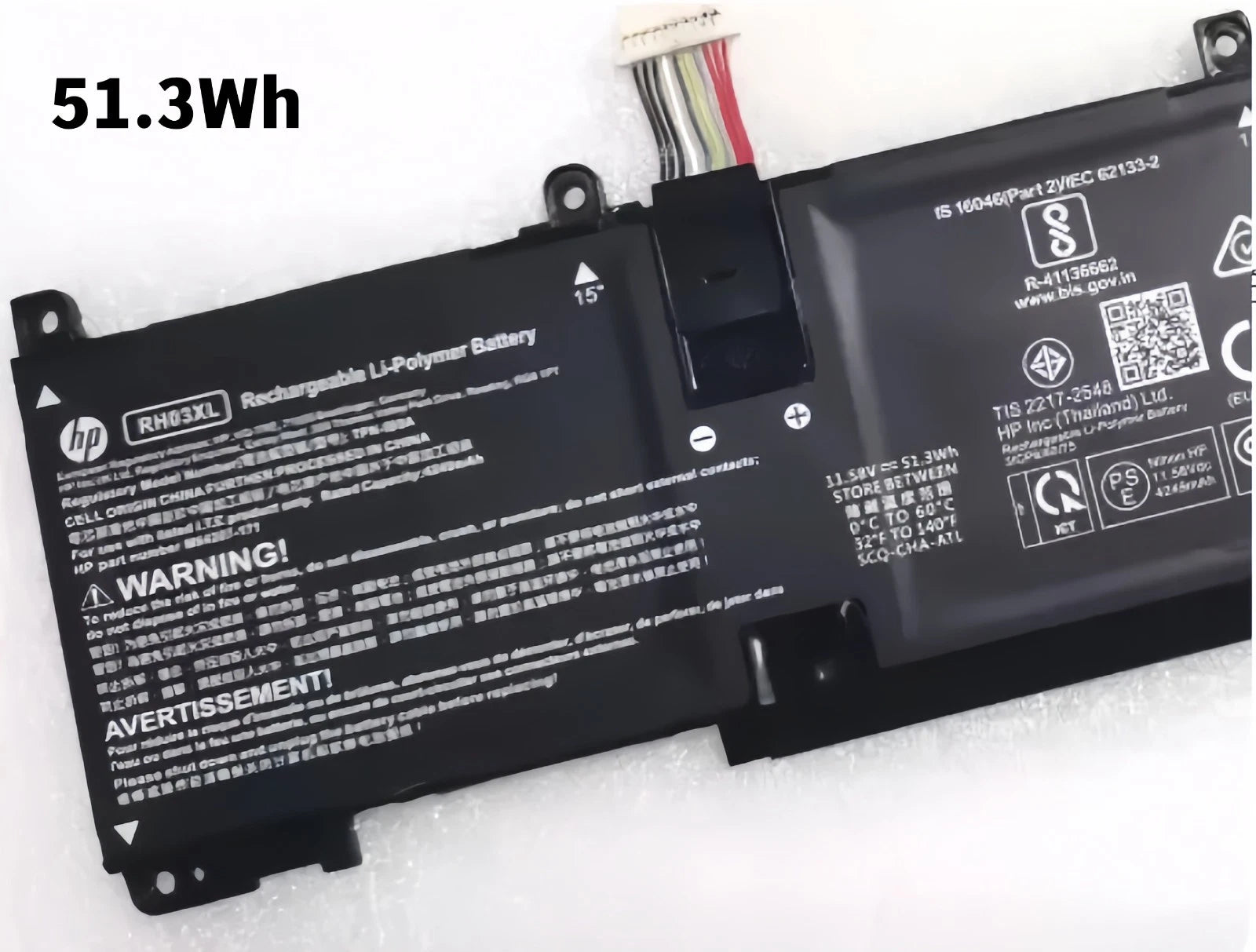 Genuine 51.3Wh RH03XL battery for HP Probook 440 G10/445 G10/450 G9 G10/455 G10