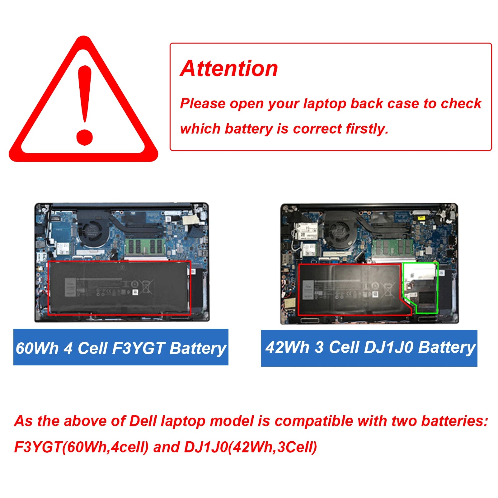 Battery DJ1J0 PGFX4 For Dell Latitude 12 E7280 7290 13 E7380 E7390 14 E7480 7490