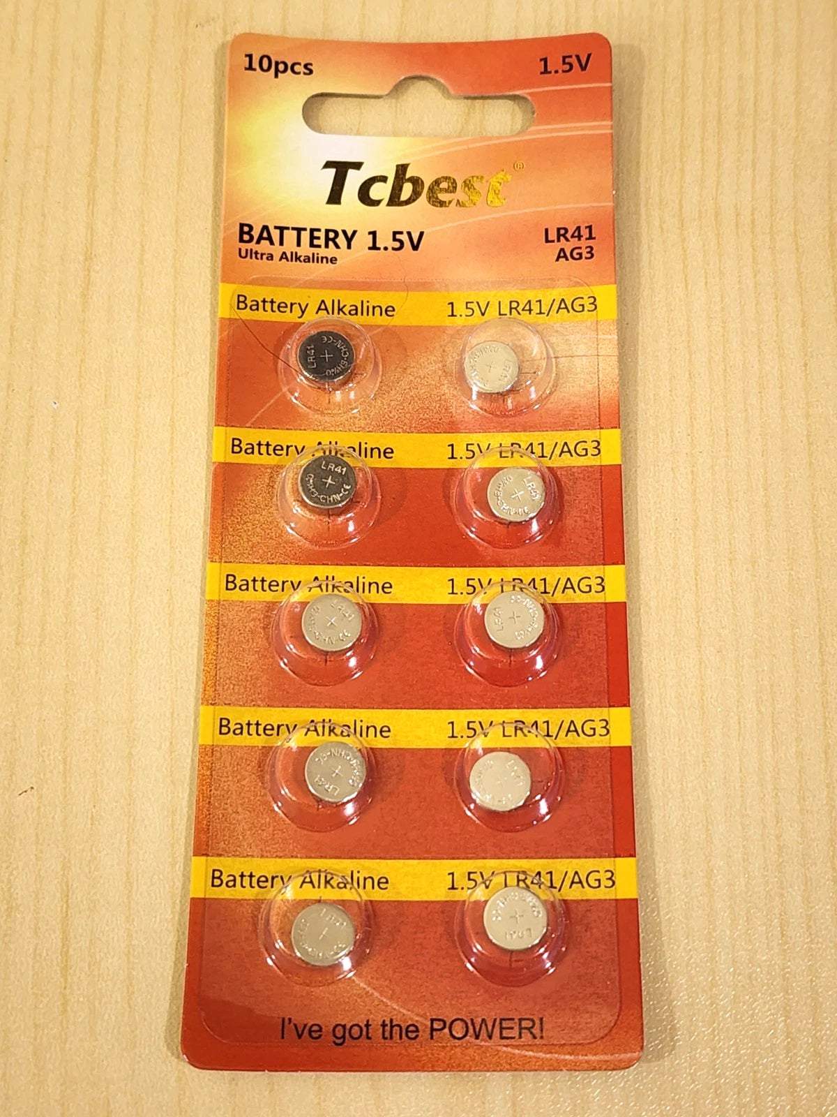 10 pc Tcbest LR41 L736F AG3 V3GA 192 L736 Alkaline 1.5v battery EXPIRE 12/2031