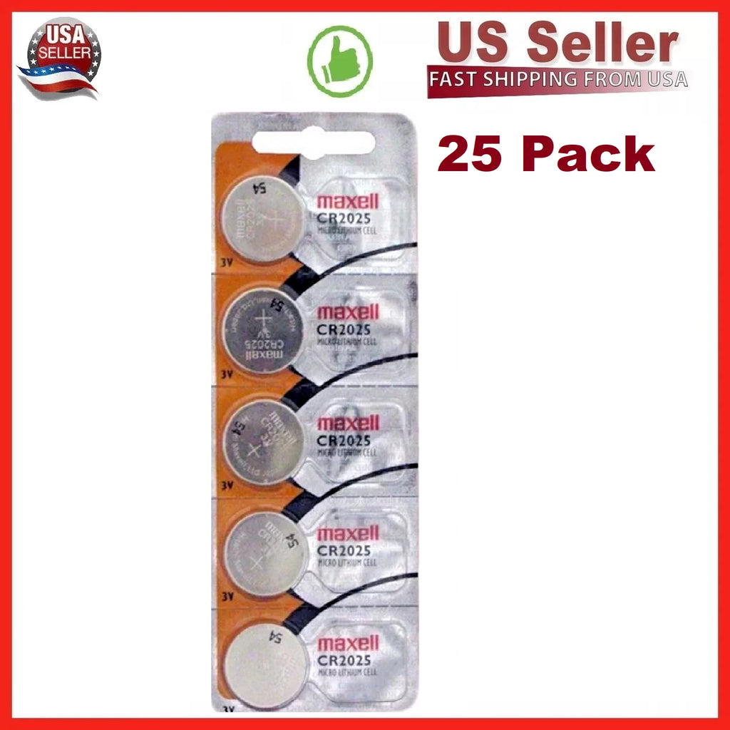 25 x Genuine Maxell CR205 CR 20225 3V COIN LITHIUM BATTERY Made in Japan BR2025