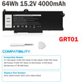 Battery GRT01 For Dell Latitude 15 5521 5531 Precision 15 3561 3571 0R05P0 05RGW