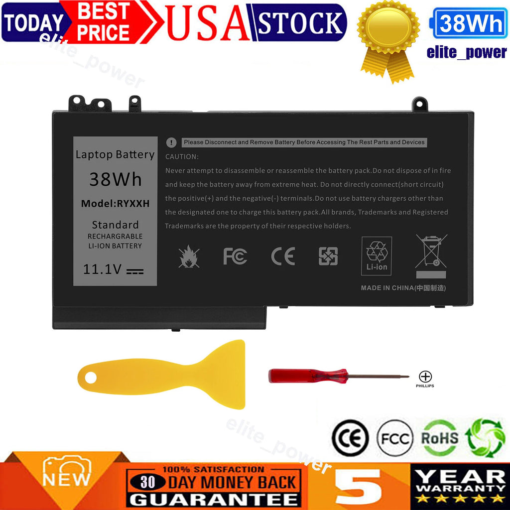 RYXXH Battery For DELL Latitude E5250 E5450 11 3150 3160 12 5000 Series Laptop
