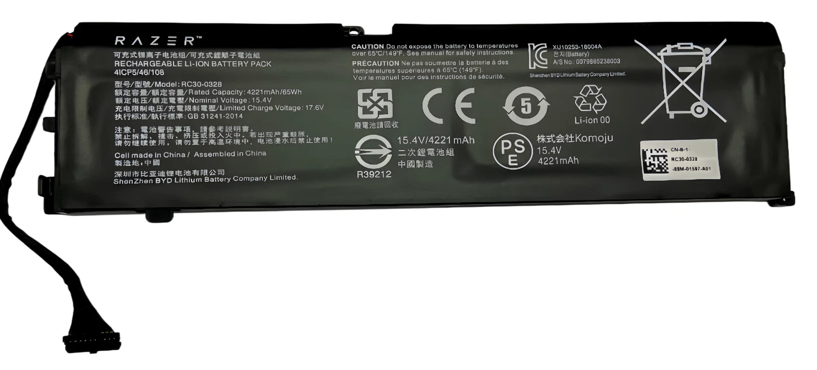 Genuine RC30-0328 Battery For Razer Blade 15 2020 2021 RZ09-0330 RZ09-0328 65WH